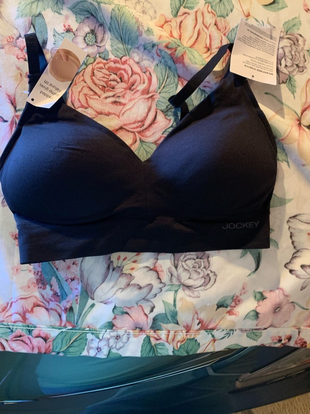 Jockey Black Seamless Light Support Bra Size Small